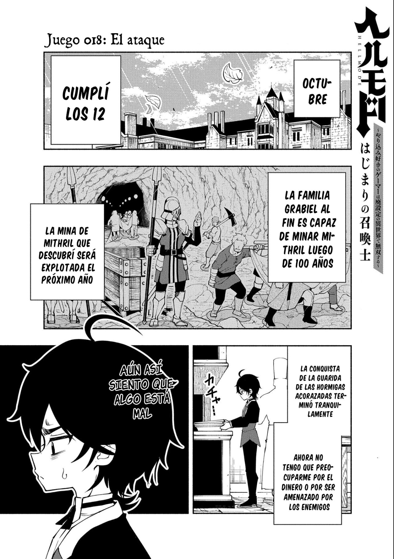 Hell Mode: Yarikomi Suki no Gamer wa Hai-settei no Isekai de Musou suru - Hajimari no Shoukanshi Capitulo 18: El Ataque página 3