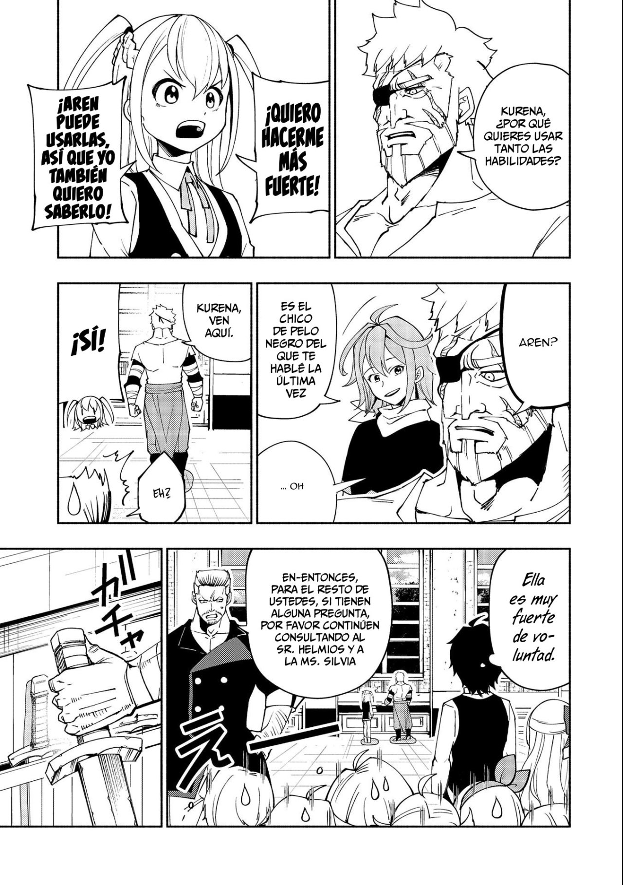 Hell Mode: Yarikomi Suki no Gamer wa Hai-settei no Isekai de Musou suru - Hajimari no Shoukanshi Capitulo 28: Maestro de la espada vs Maestra de la espada página 17