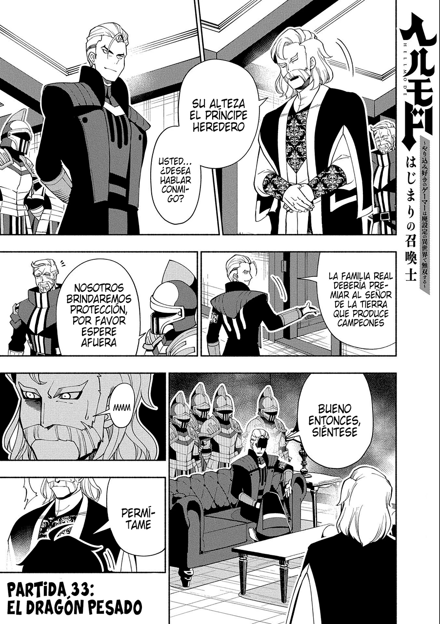 Hell Mode: Yarikomi Suki no Gamer wa Hai-settei no Isekai de Musou suru - Hajimari no Shoukanshi Capitulo 33: El Dragón pesado página 2