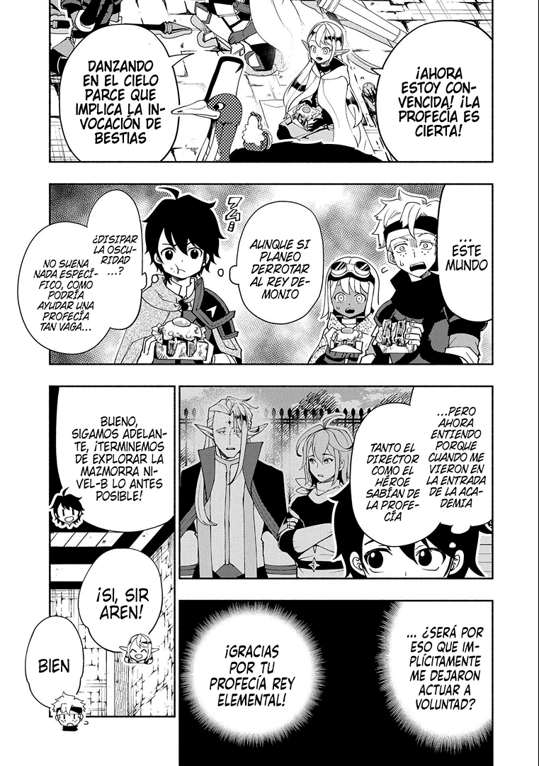 Hell Mode: Yarikomi Suki no Gamer wa Hai-settei no Isekai de Musou suru - Hajimari no Shoukanshi Capitulo 35: La profecía del Rey Elemental página 10