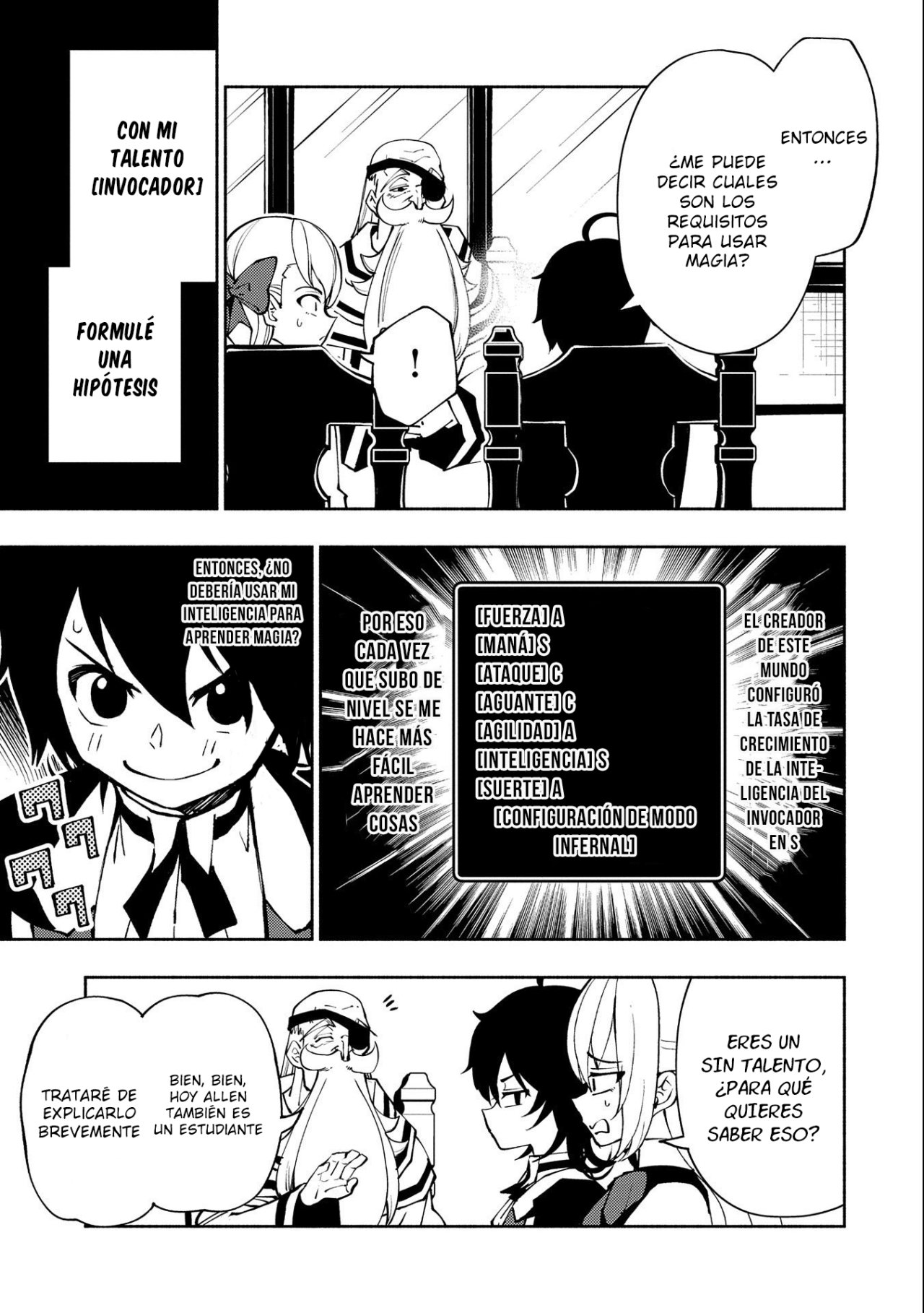 Hell Mode: Yarikomi Suki no Gamer wa Hai-settei no Isekai de Musou suru - Hajimari no Shoukanshi Capitulo 8: Requisitos para el uso de magia página 24