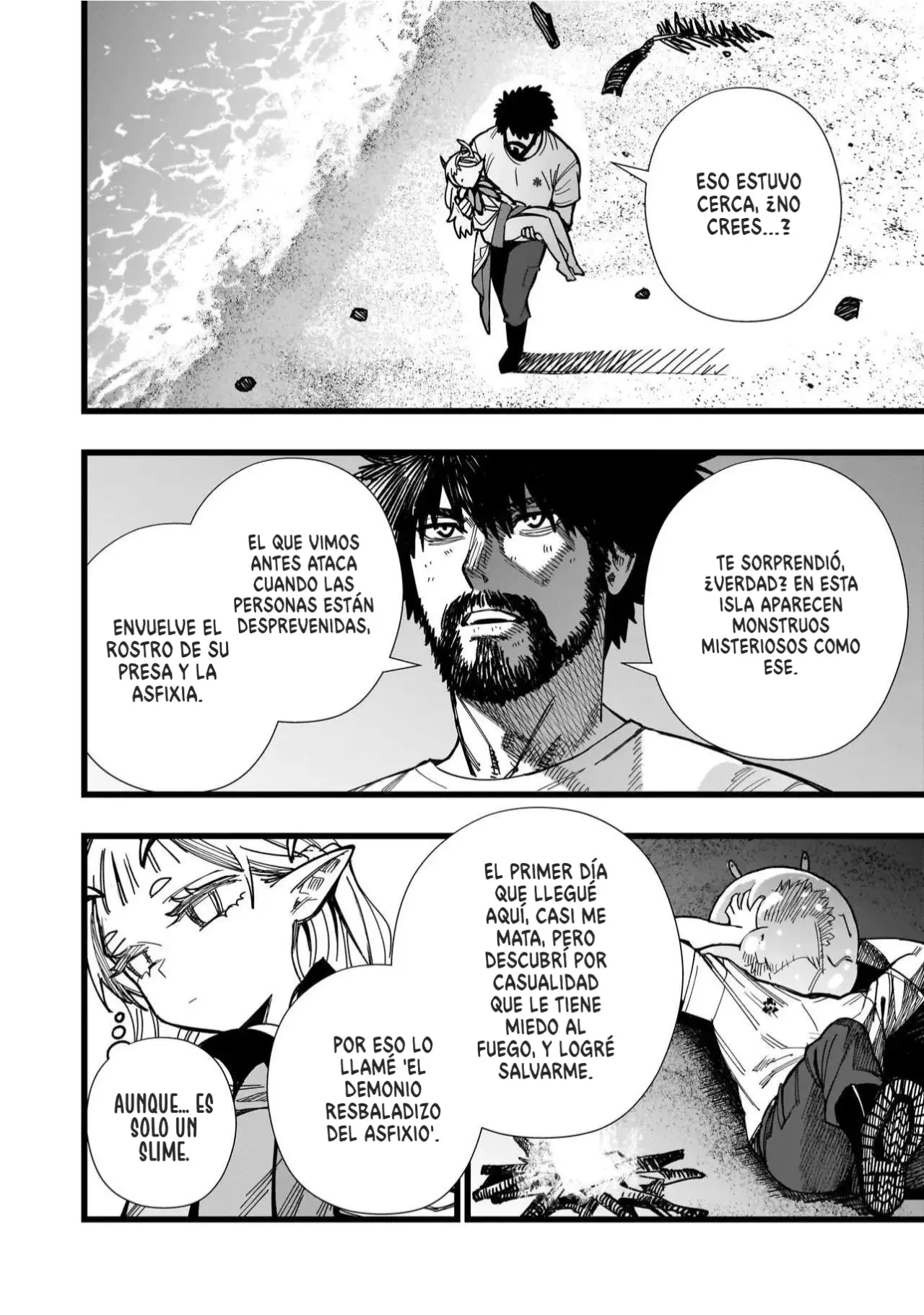 SENKI SURVIVAL SAGA - ISEKAI NO UNMEI WO KAKETA MUJINTOU FUJUN ISEIKOUYU Capitulo 1 página 34