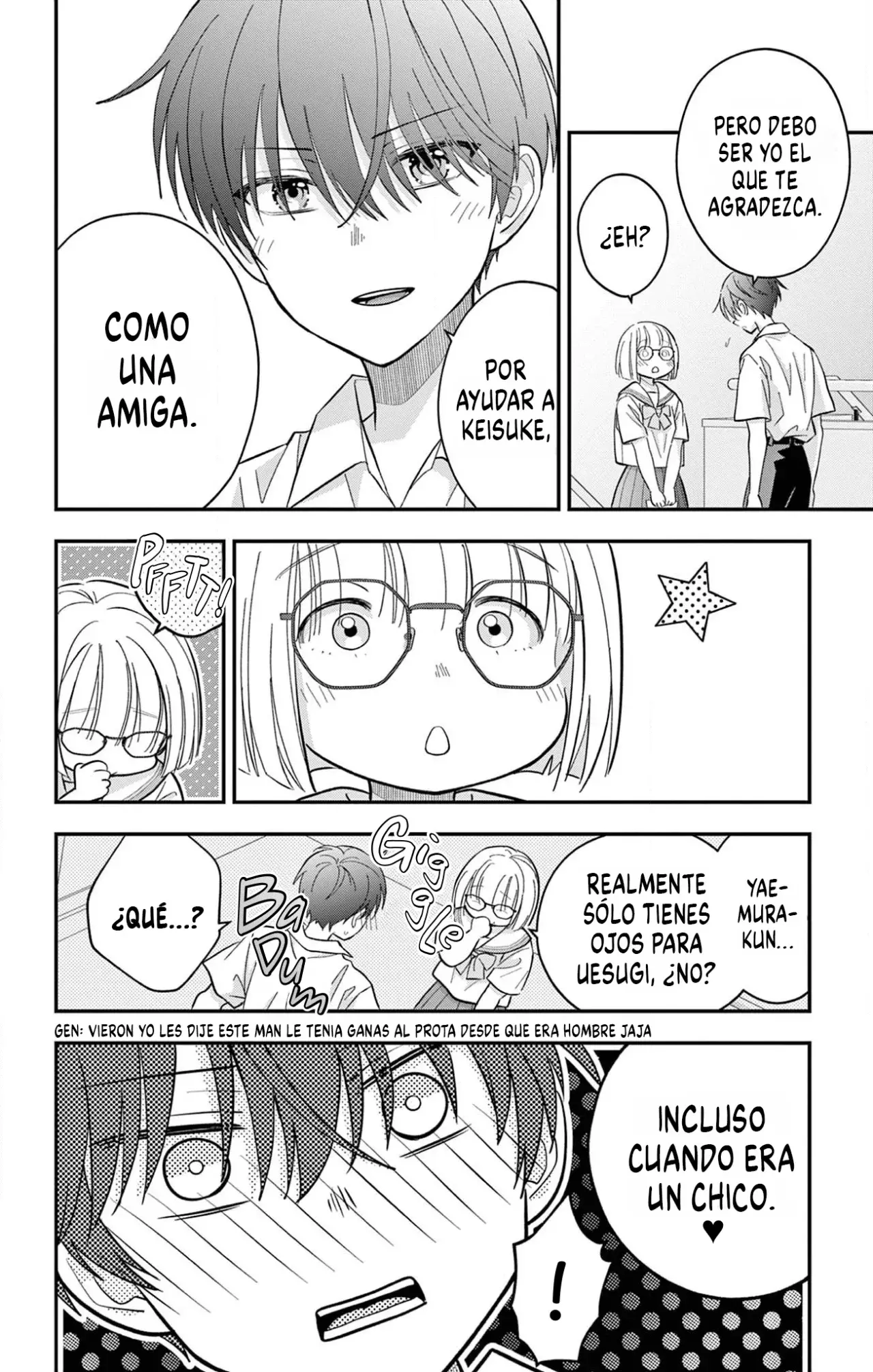 Uesugi-kun wa Onnanoko wo Yametai Capitulo 18 página 17