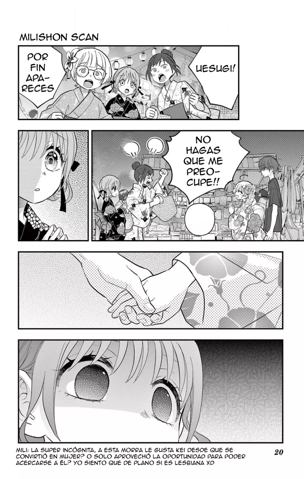 Uesugi-kun wa Onnanoko wo Yametai Capitulo 20 página 21