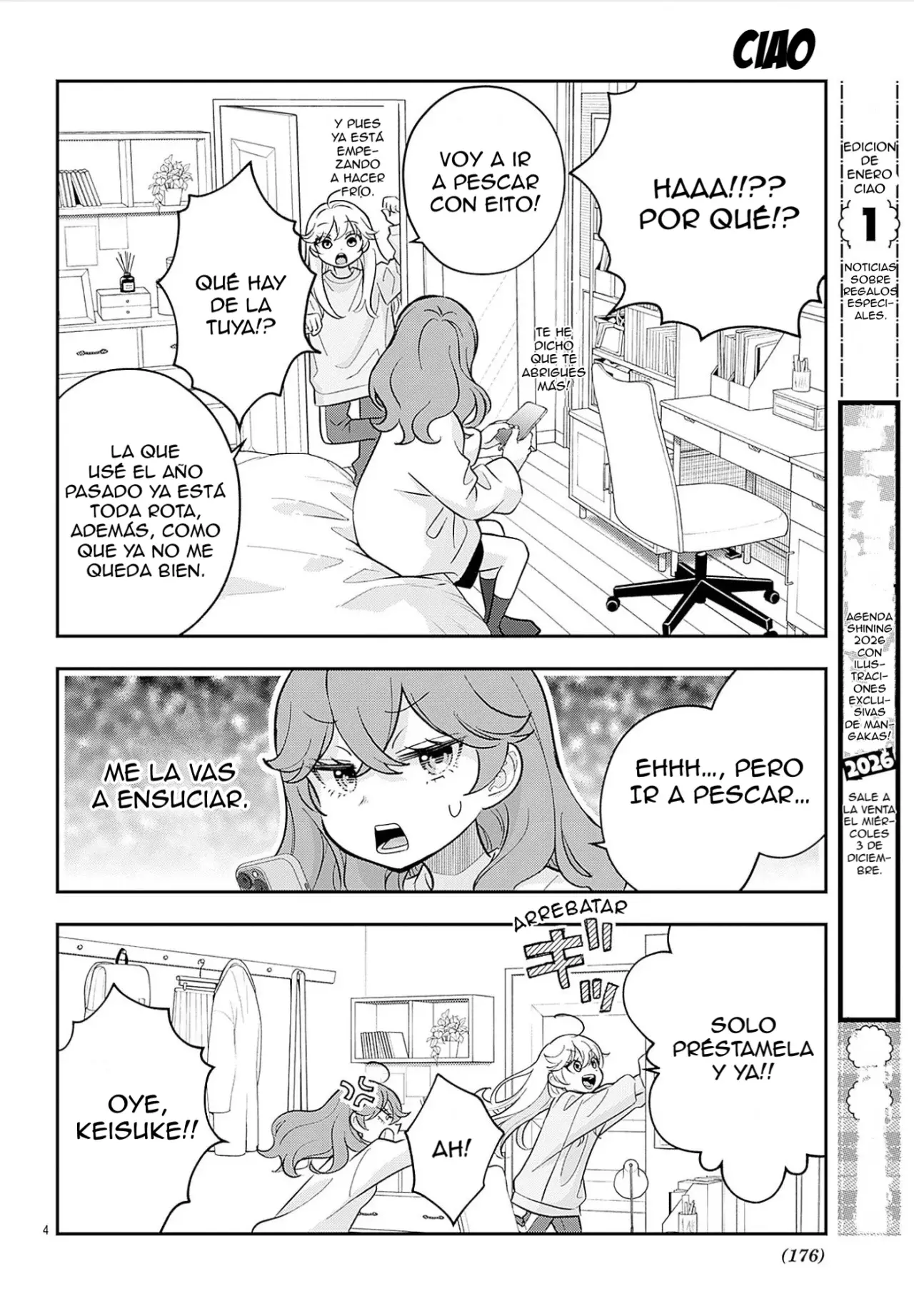 Uesugi-kun wa Onnanoko wo Yametai Capitulo 26.6: Especial Navideño página 6
