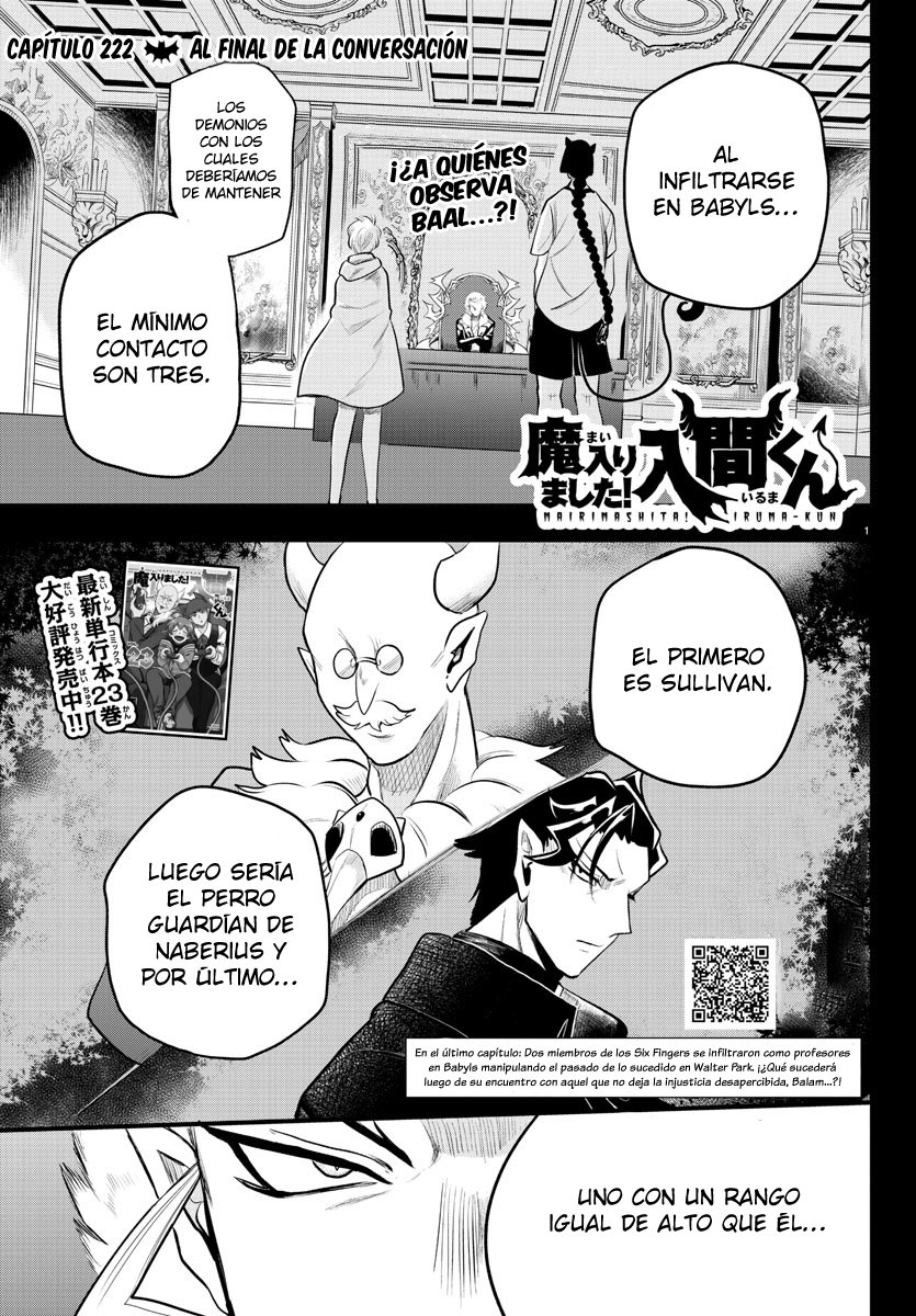 Mairimashita! Iruma-kun Capitulo 222: Al final de la conversación página 3