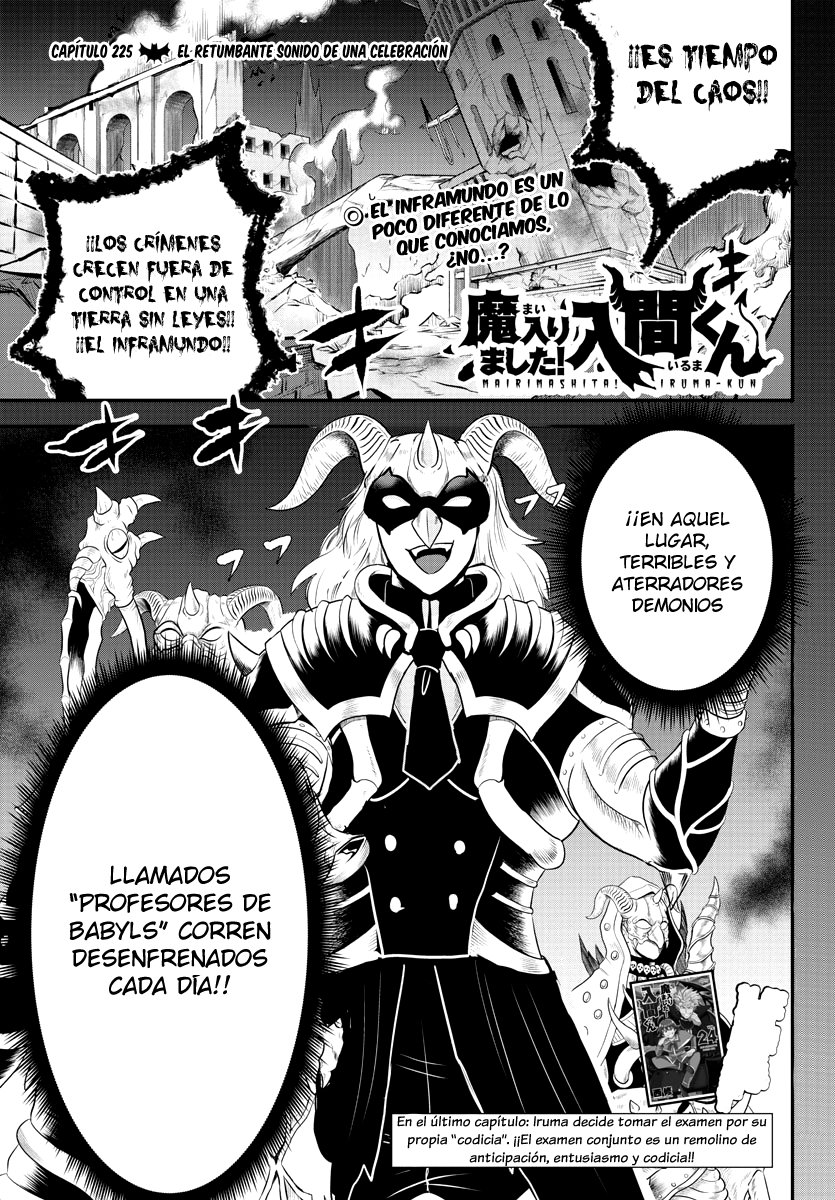 Mairimashita! Iruma-kun Capitulo 225: El retumbante sonido de una celebración página 7
