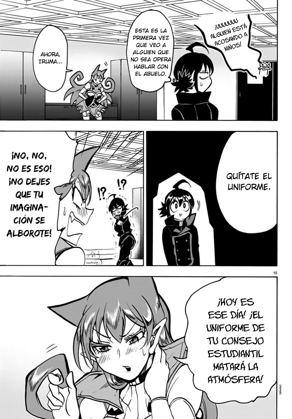 Mairimashita! Iruma-kun Capitulo 47: El cruel consejo estudiantil página 15
