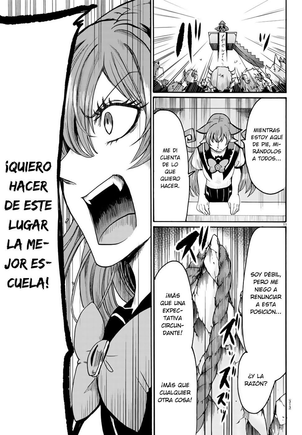 Mairimashita! Iruma-kun Capitulo 52: Presidenta de la escena del consejo estudiantil página 12