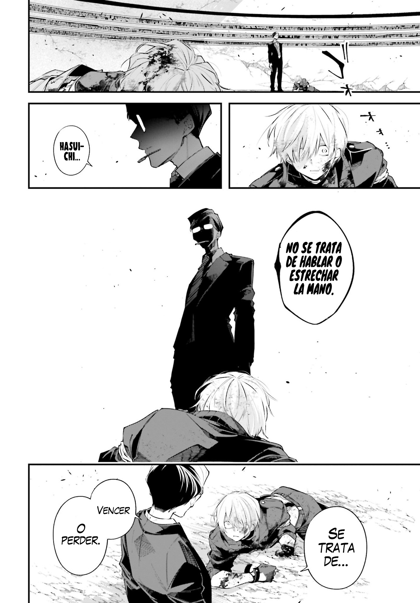 Rekkyou Sensen Capitulo 5: Lluvia negra en el cerebro página 34