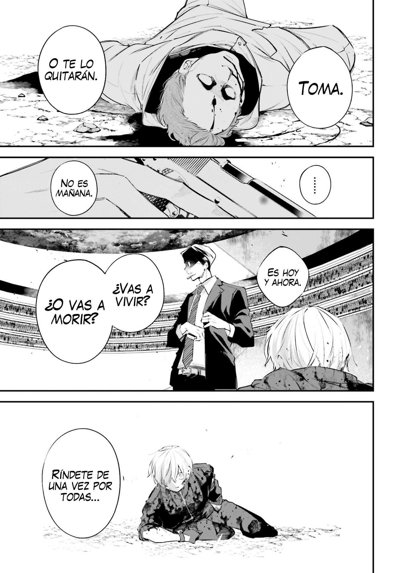 Rekkyou Sensen Capitulo 5: Lluvia negra en el cerebro página 35