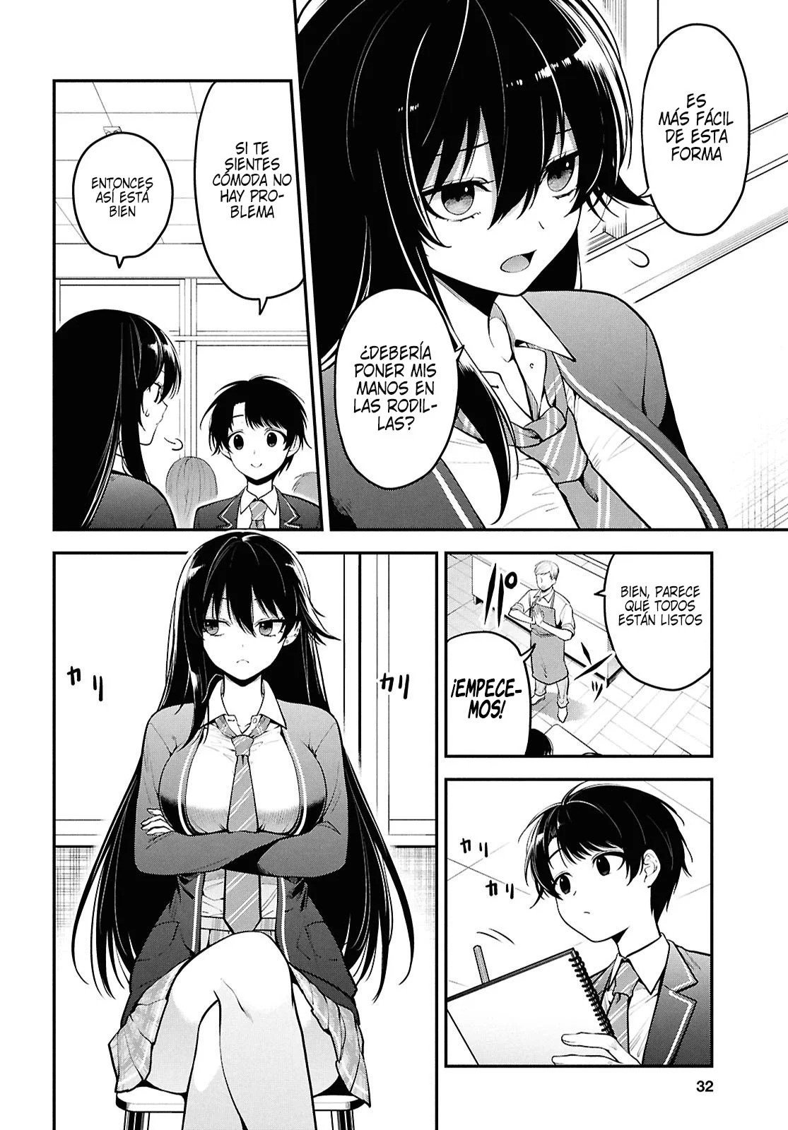 Tonari no Seki no Yankee Shimizu-san ga Kami wo Kuroku Somete Kita Capitulo 1 página 16