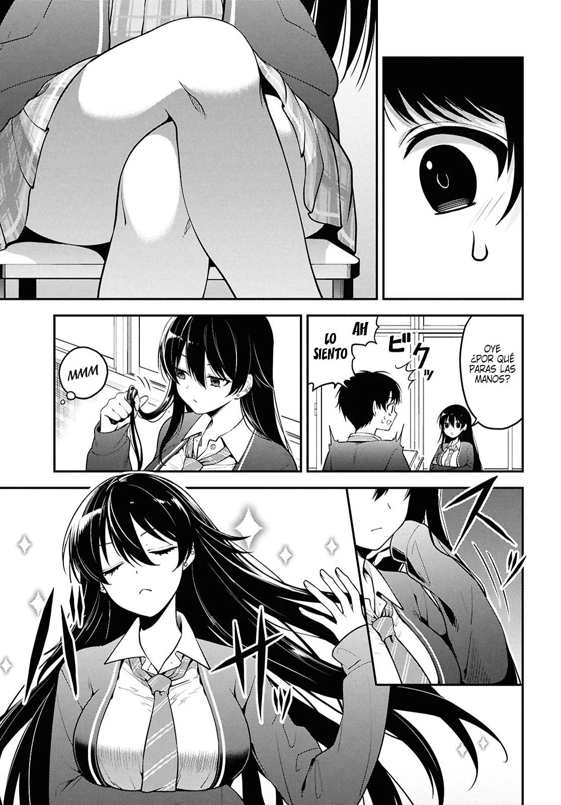 Tonari no Seki no Yankee Shimizu-san ga Kami wo Kuroku Somete Kita Capitulo 1 página 17