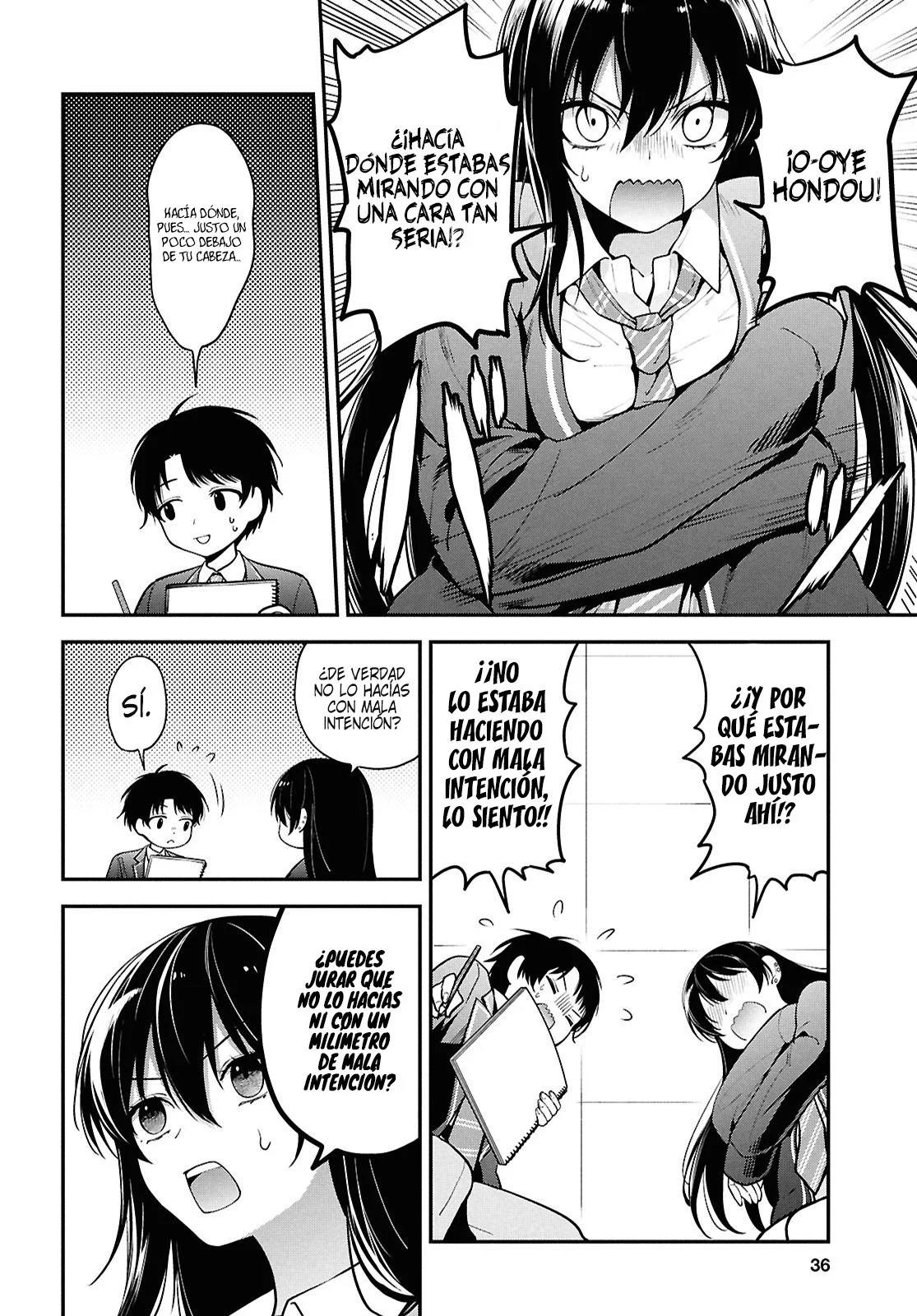 Tonari no Seki no Yankee Shimizu-san ga Kami wo Kuroku Somete Kita Capitulo 1 página 20