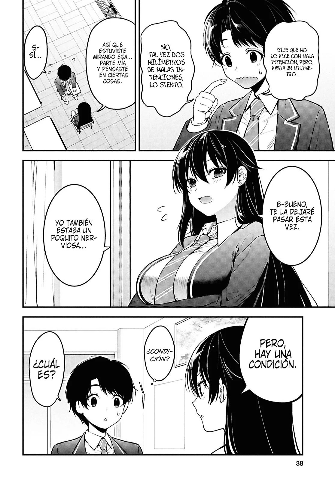 Tonari no Seki no Yankee Shimizu-san ga Kami wo Kuroku Somete Kita Capitulo 1 página 22