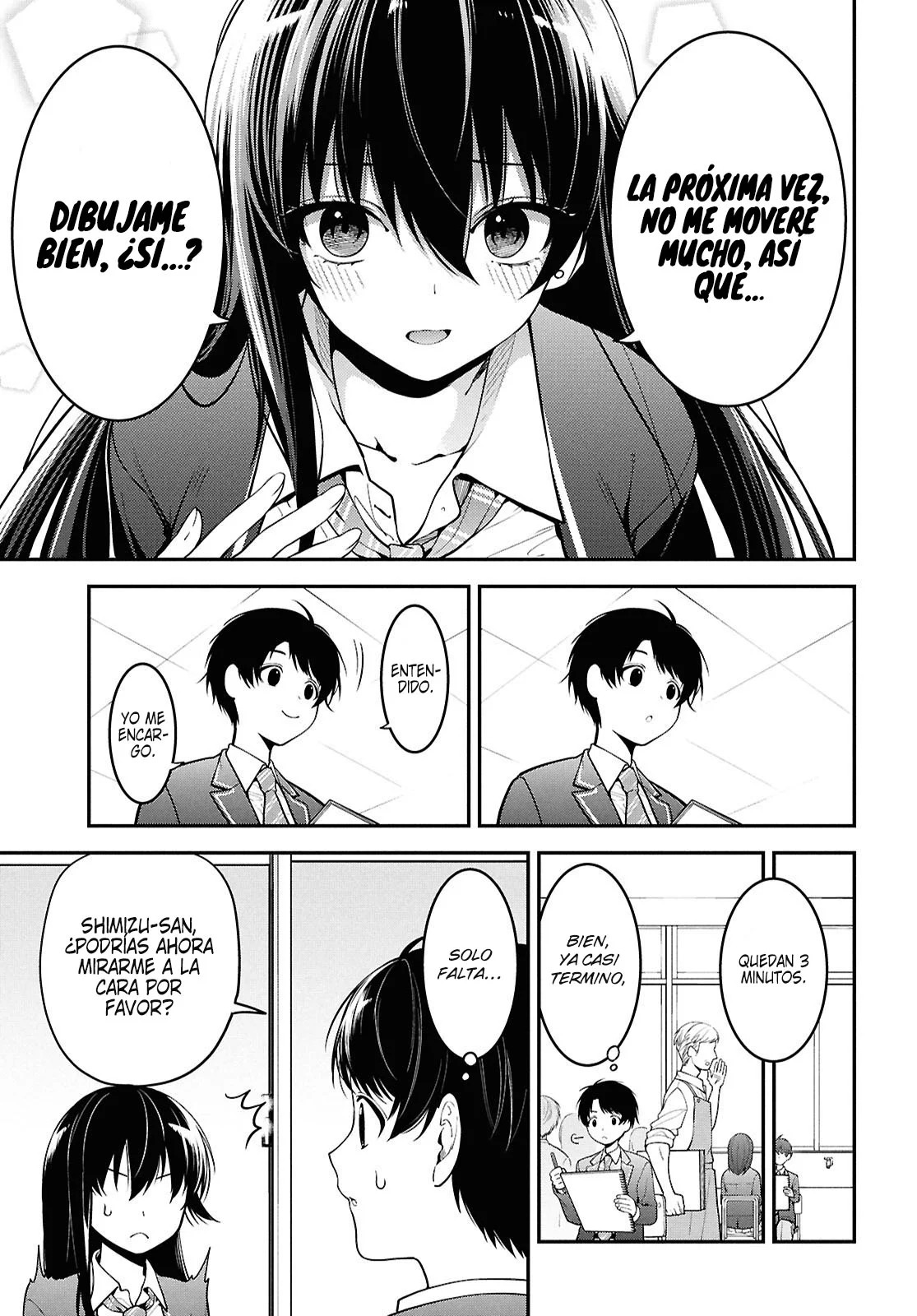 Tonari no Seki no Yankee Shimizu-san ga Kami wo Kuroku Somete Kita Capitulo 1 página 23