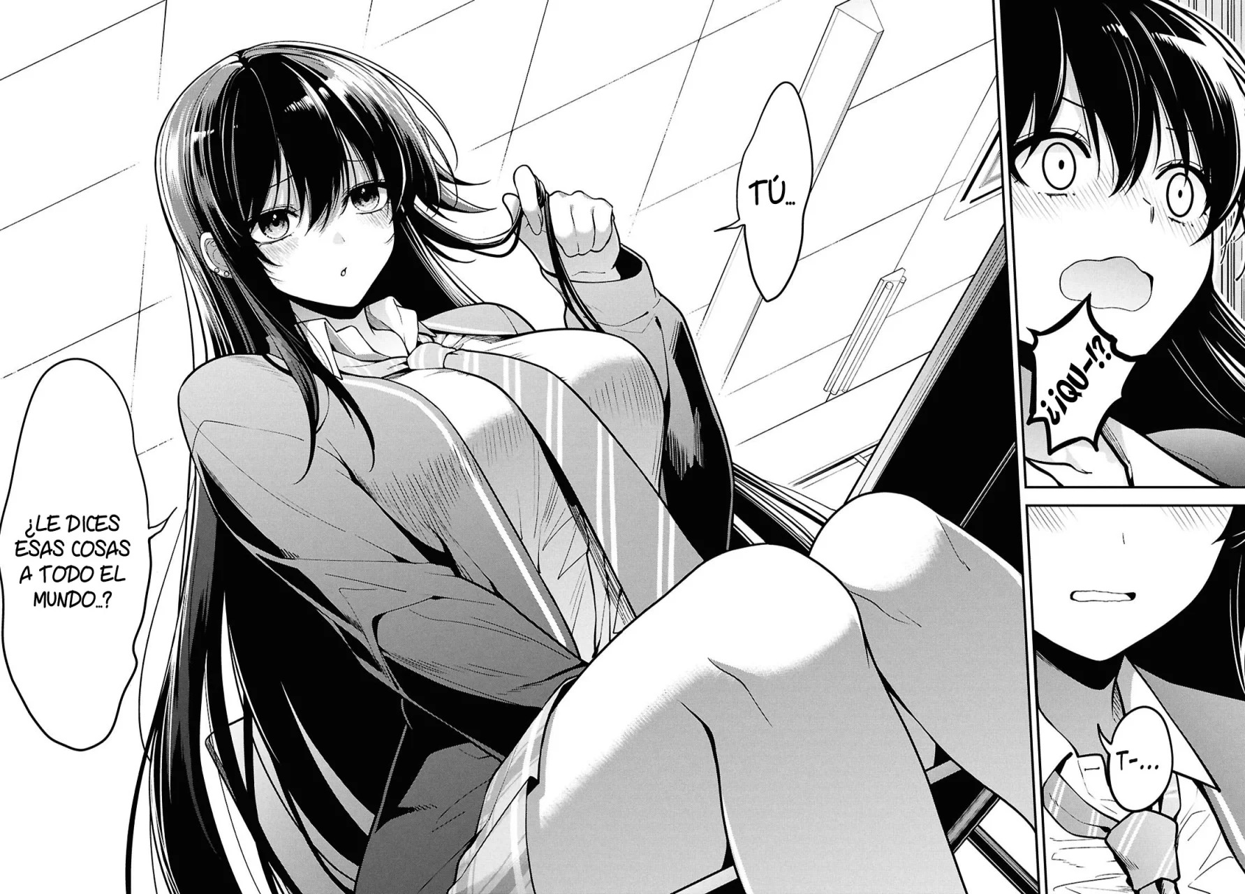 Tonari no Seki no Yankee Shimizu-san ga Kami wo Kuroku Somete Kita Capitulo 1 página 28
