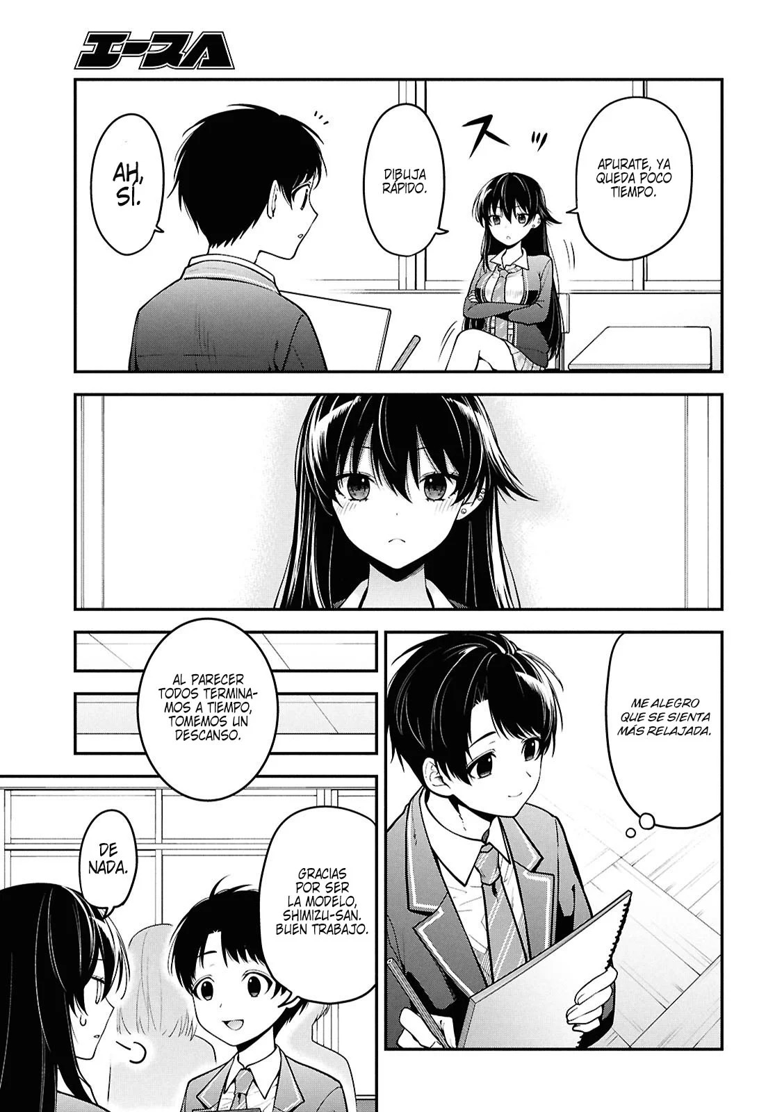 Tonari no Seki no Yankee Shimizu-san ga Kami wo Kuroku Somete Kita Capitulo 1 página 30