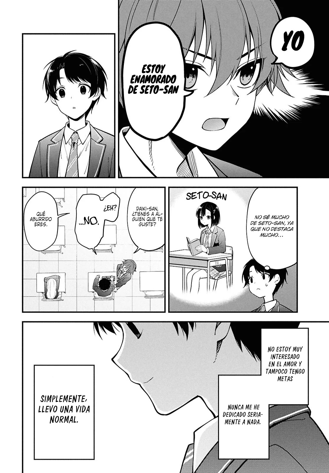 Tonari no Seki no Yankee Shimizu-san ga Kami wo Kuroku Somete Kita Capitulo 1 página 7