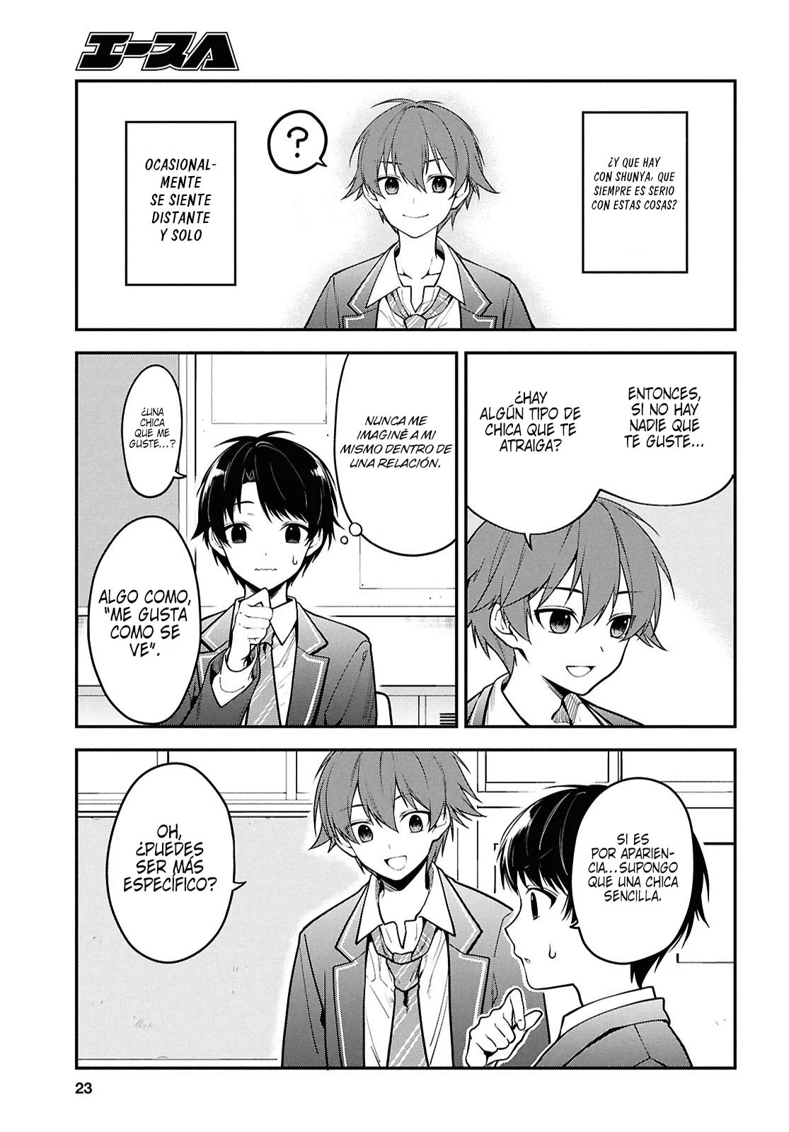 Tonari no Seki no Yankee Shimizu-san ga Kami wo Kuroku Somete Kita Capitulo 1 página 8