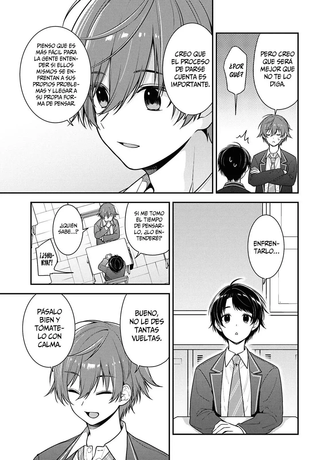 Tonari no Seki no Yankee Shimizu-san ga Kami wo Kuroku Somete Kita Capitulo 10 página 10