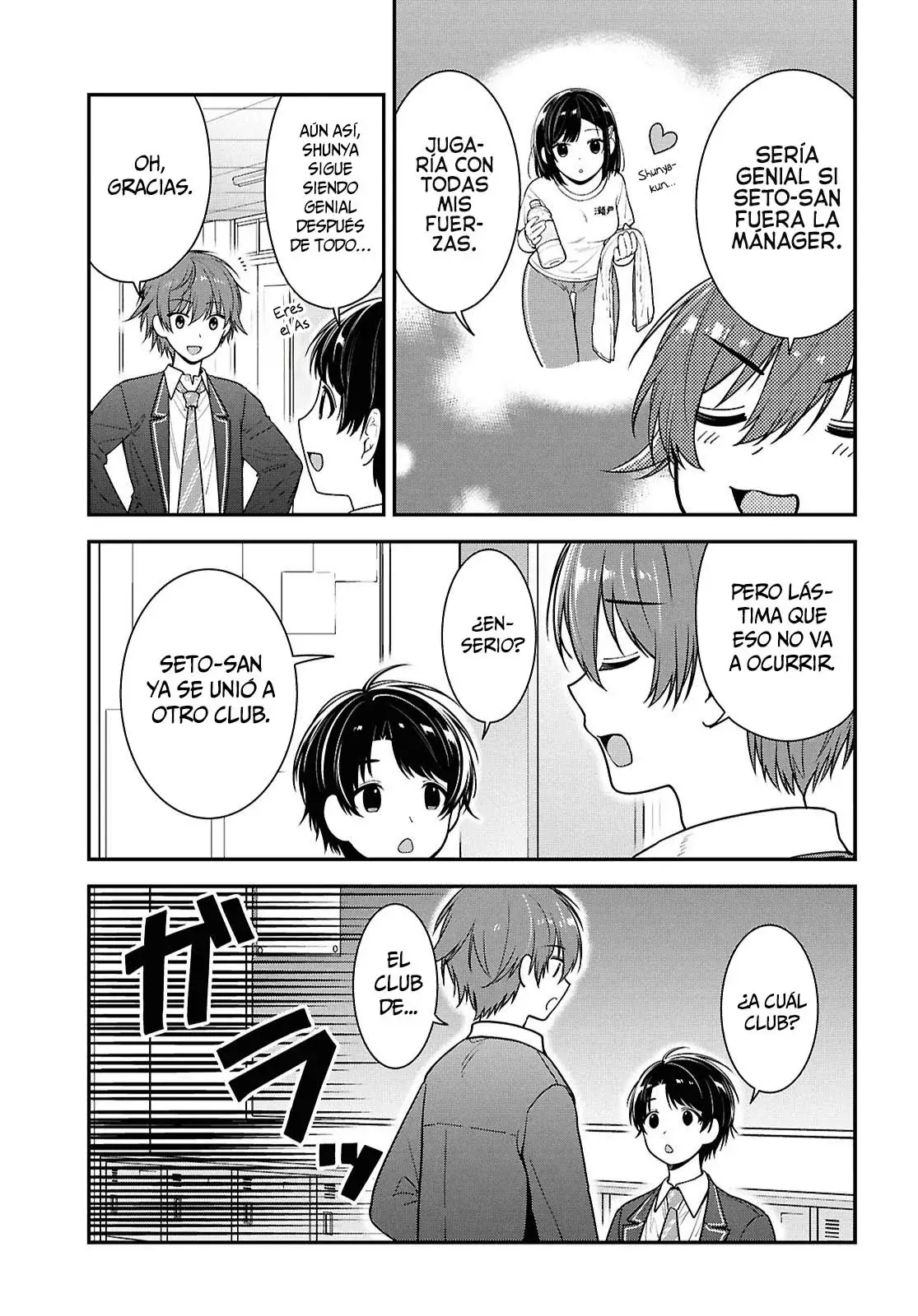 Tonari no Seki no Yankee Shimizu-san ga Kami wo Kuroku Somete Kita Capitulo 10 página 12