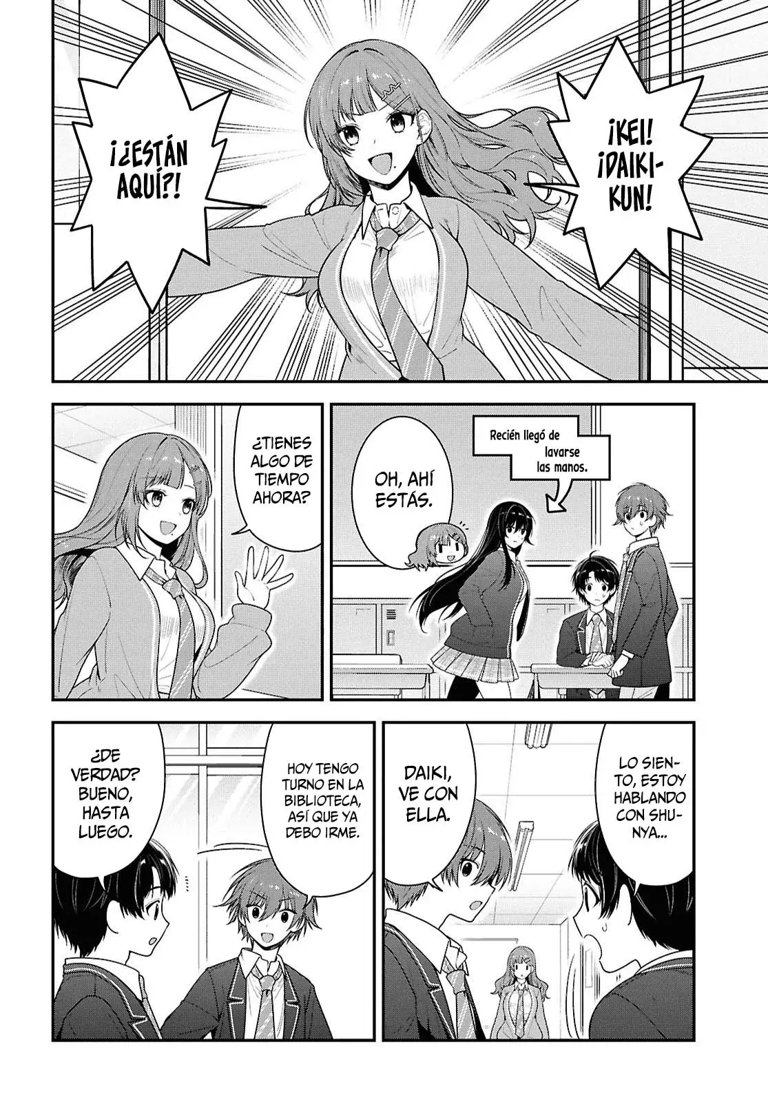 Tonari no Seki no Yankee Shimizu-san ga Kami wo Kuroku Somete Kita Capitulo 10 página 13