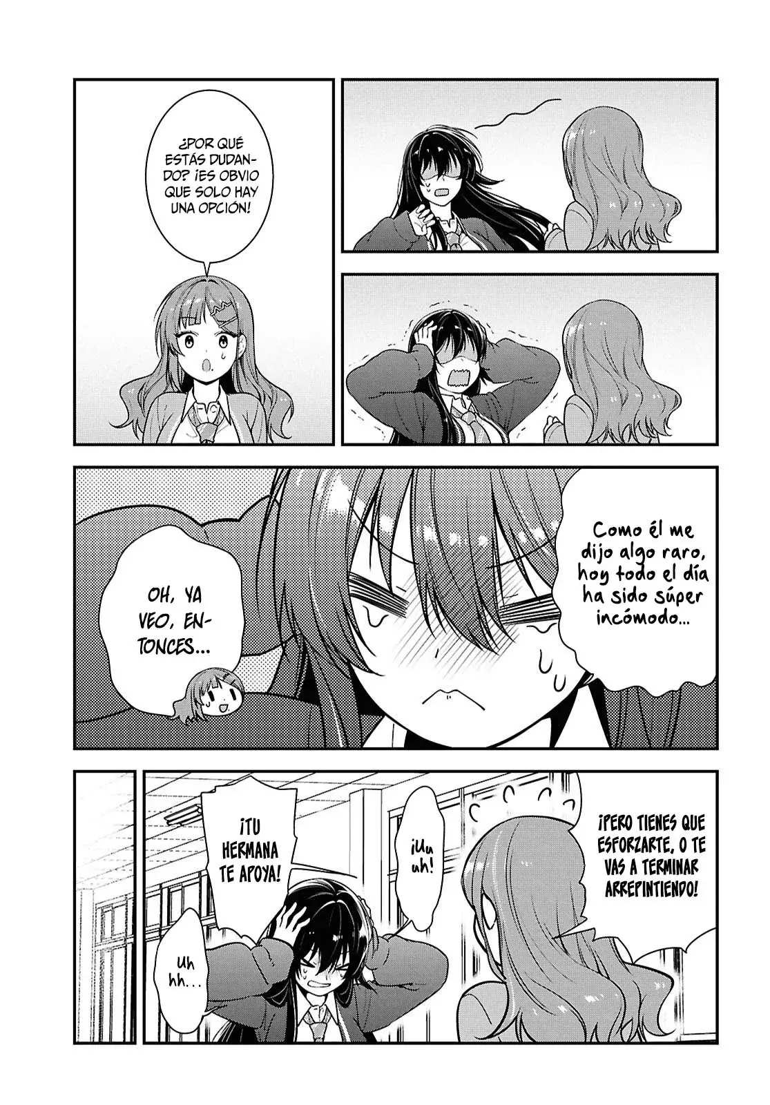 Tonari no Seki no Yankee Shimizu-san ga Kami wo Kuroku Somete Kita Capitulo 10 página 30