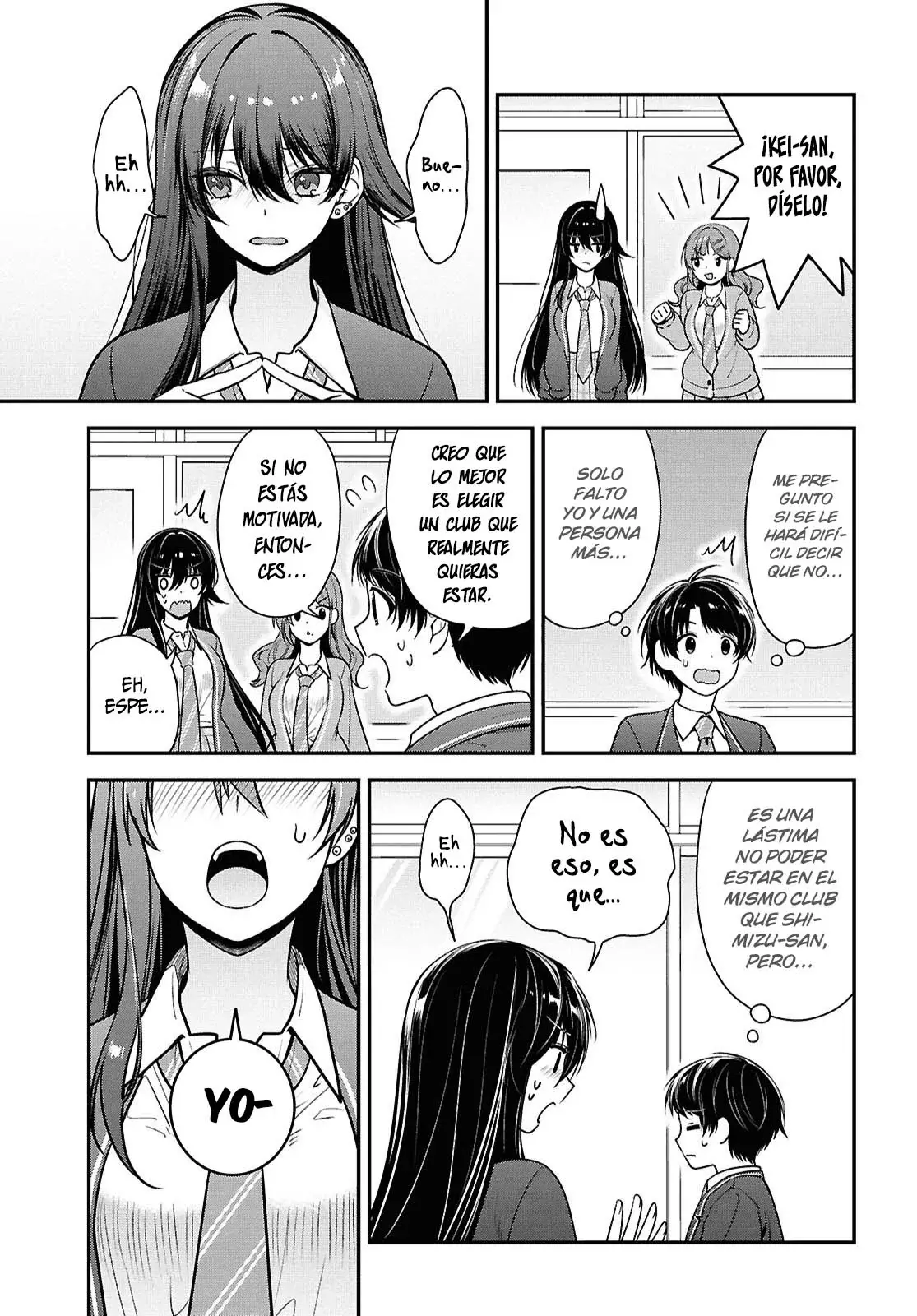 Tonari no Seki no Yankee Shimizu-san ga Kami wo Kuroku Somete Kita Capitulo 10 página 32