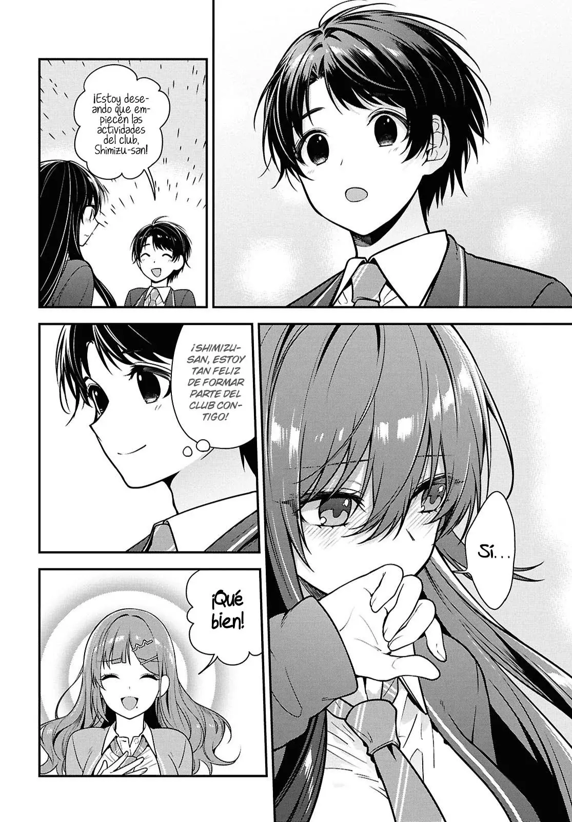 Tonari no Seki no Yankee Shimizu-san ga Kami wo Kuroku Somete Kita Capitulo 10 página 34