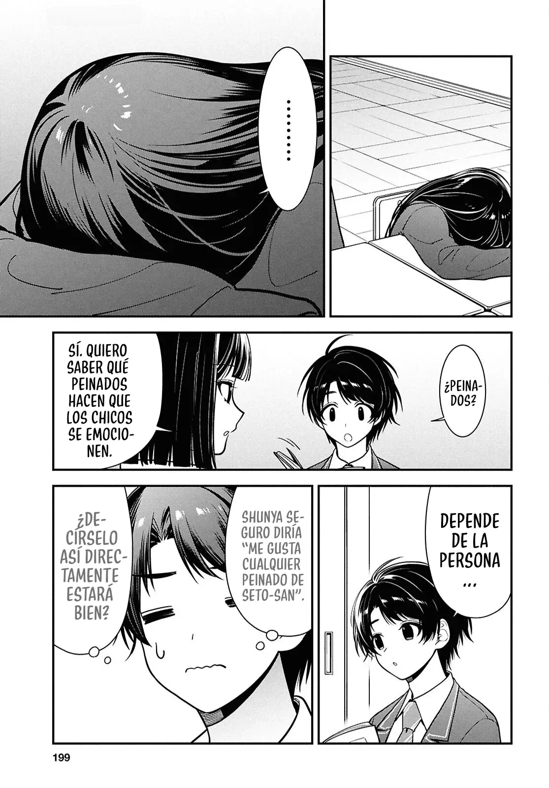 Tonari no Seki no Yankee Shimizu-san ga Kami wo Kuroku Somete Kita Capitulo 11 página 22