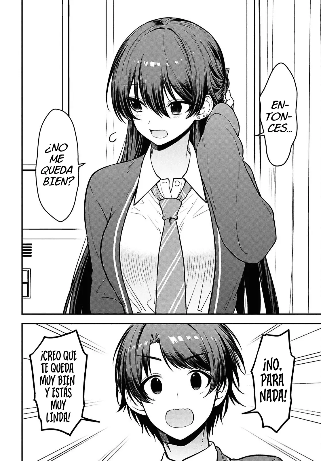 Tonari no Seki no Yankee Shimizu-san ga Kami wo Kuroku Somete Kita Capitulo 11 página 33