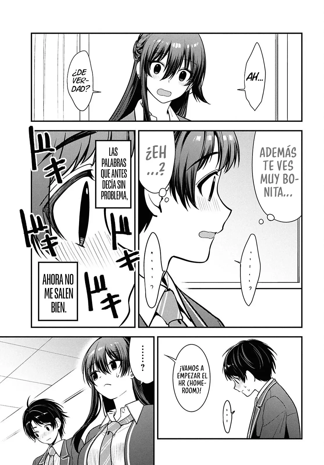 Tonari no Seki no Yankee Shimizu-san ga Kami wo Kuroku Somete Kita Capitulo 11 página 34