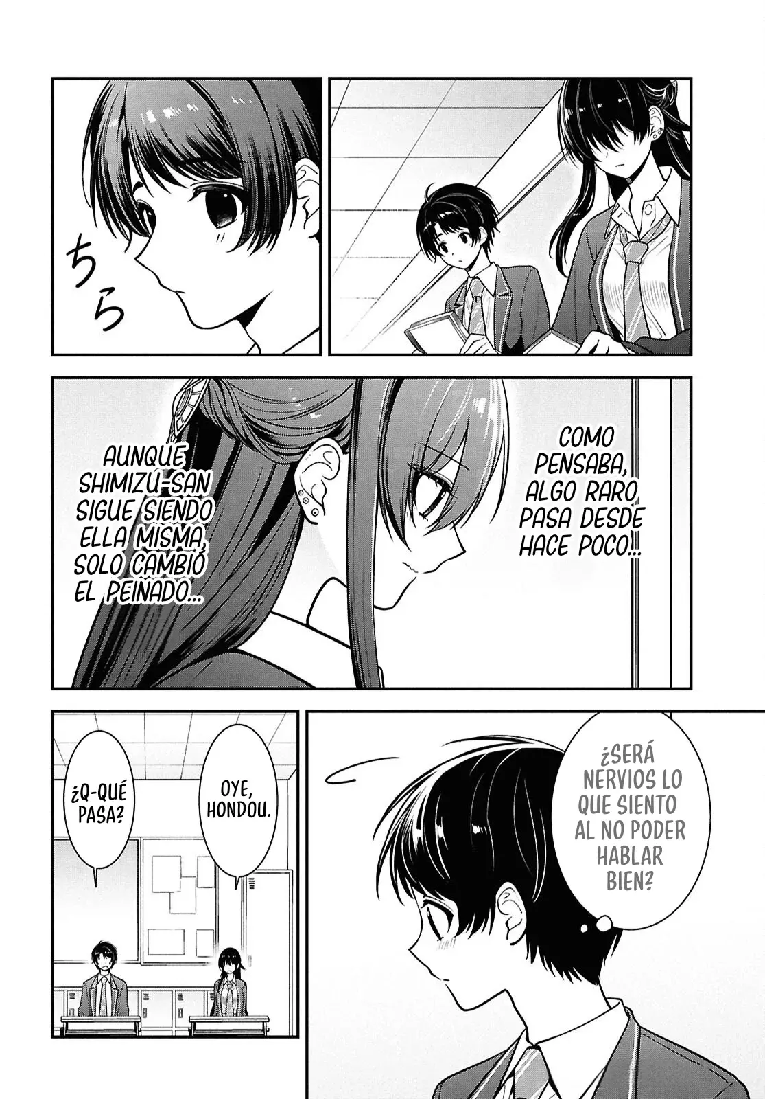 Tonari no Seki no Yankee Shimizu-san ga Kami wo Kuroku Somete Kita Capitulo 11 página 35
