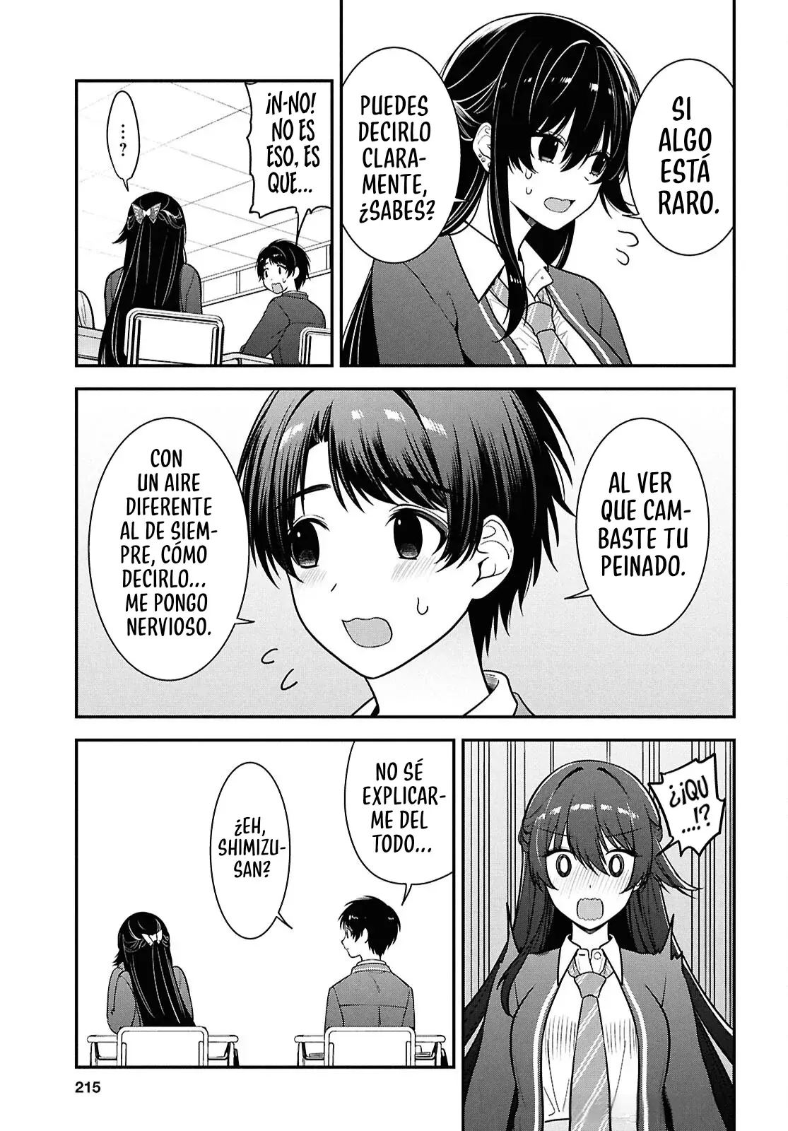Tonari no Seki no Yankee Shimizu-san ga Kami wo Kuroku Somete Kita Capitulo 11 página 36