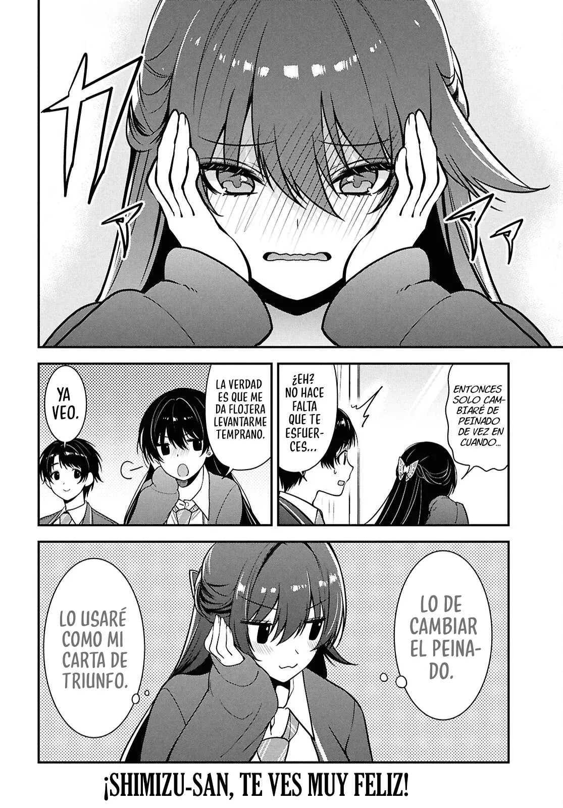 Tonari no Seki no Yankee Shimizu-san ga Kami wo Kuroku Somete Kita Capitulo 11 página 37