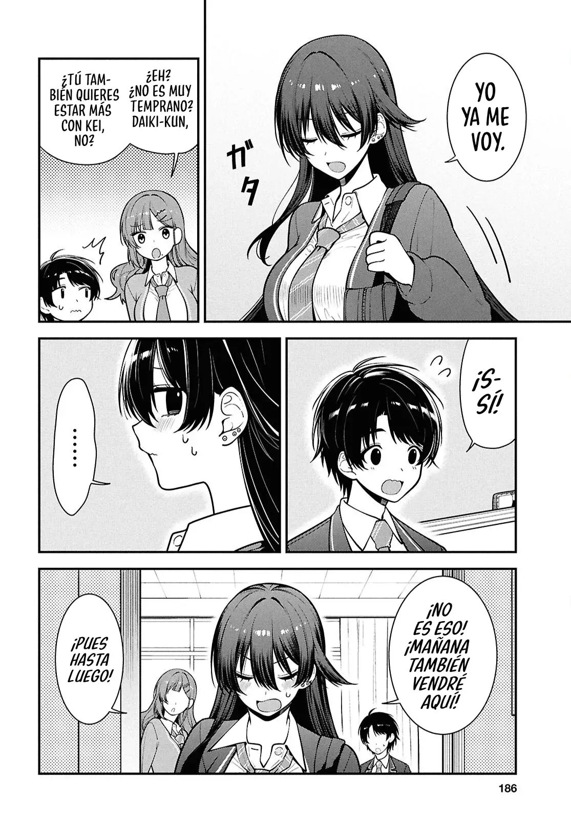 Tonari no Seki no Yankee Shimizu-san ga Kami wo Kuroku Somete Kita Capitulo 11 página 9