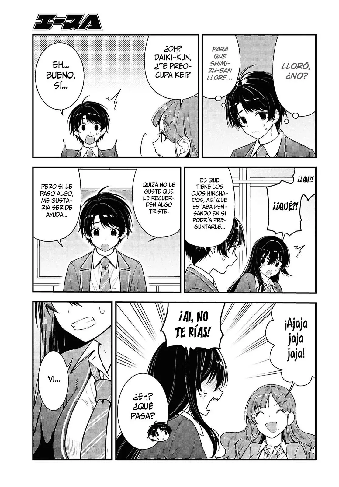 Tonari no Seki no Yankee Shimizu-san ga Kami wo Kuroku Somete Kita Capitulo 12 página 14