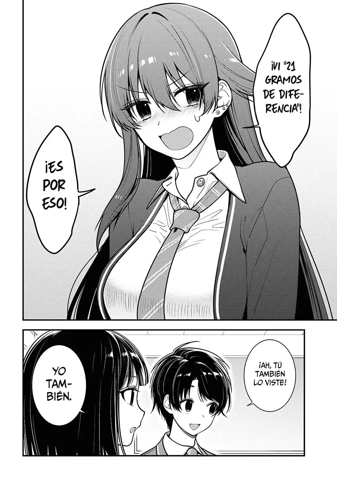 Tonari no Seki no Yankee Shimizu-san ga Kami wo Kuroku Somete Kita Capitulo 12 página 15