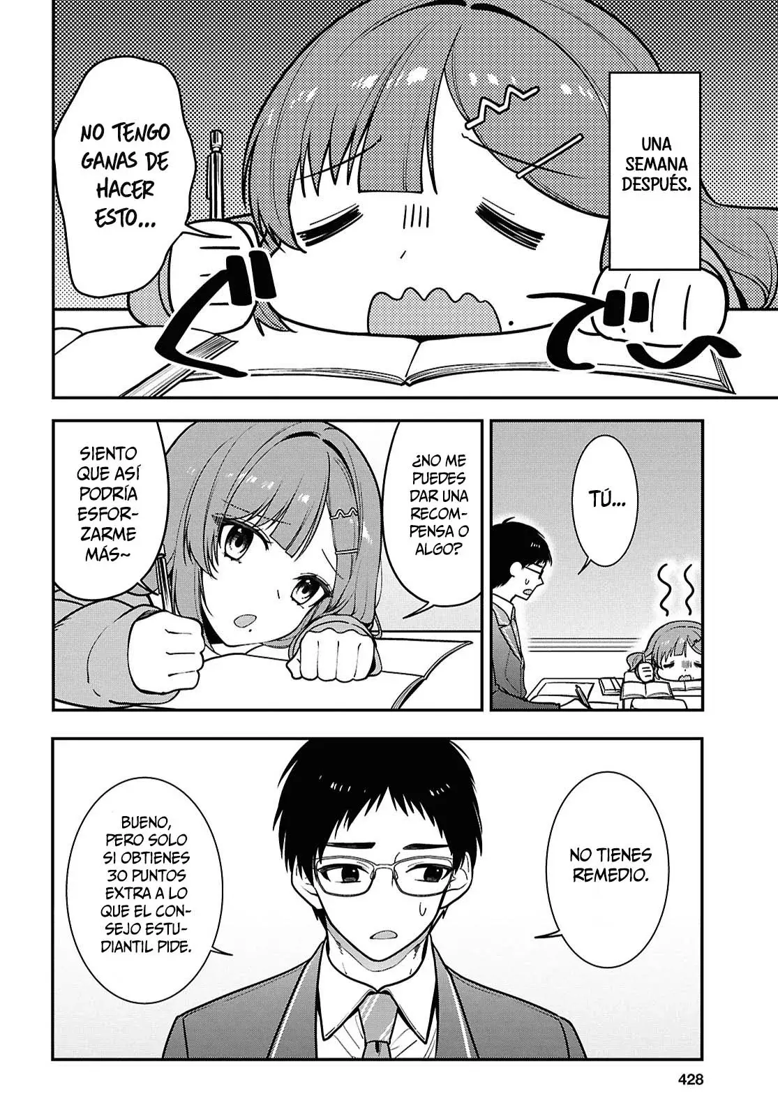 Tonari no Seki no Yankee Shimizu-san ga Kami wo Kuroku Somete Kita Capitulo 12 página 19