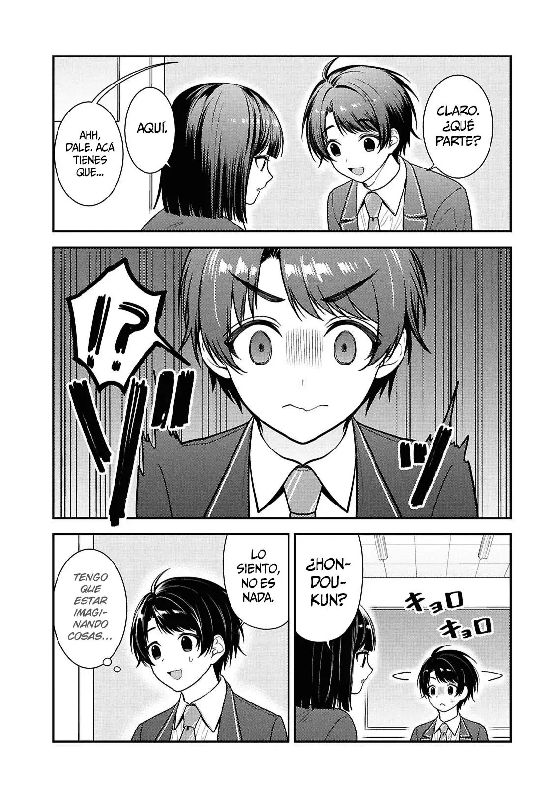 Tonari no Seki no Yankee Shimizu-san ga Kami wo Kuroku Somete Kita Capitulo 12 página 22
