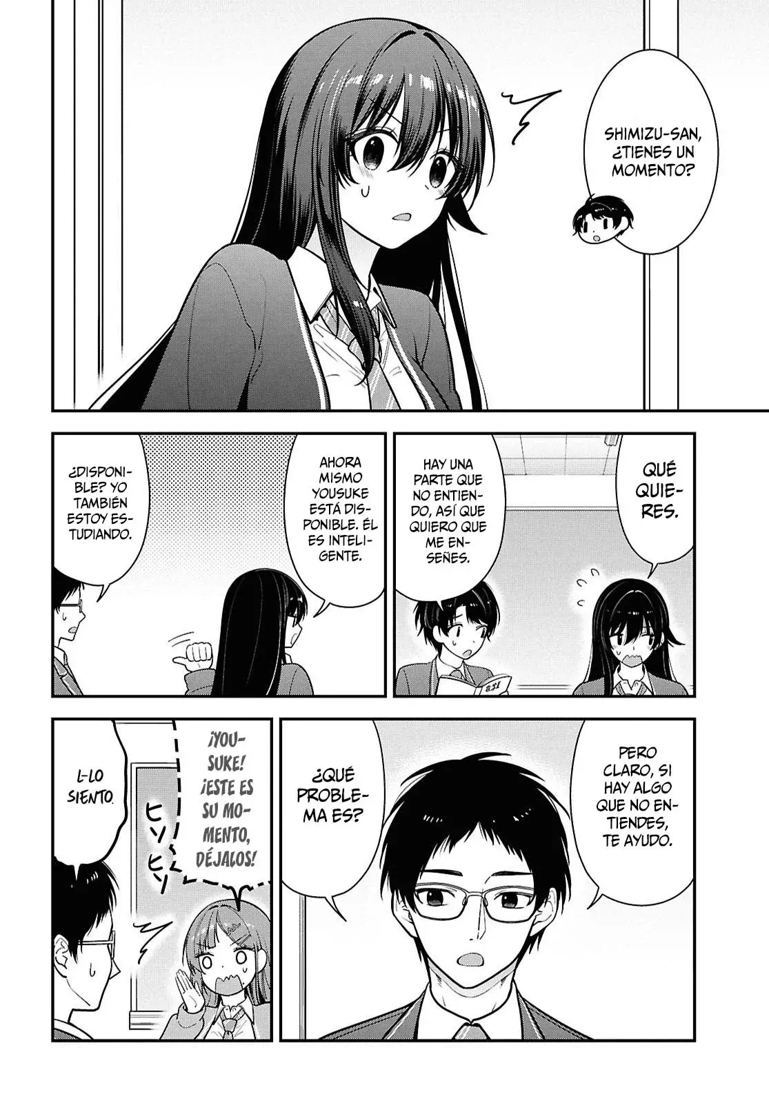 Tonari no Seki no Yankee Shimizu-san ga Kami wo Kuroku Somete Kita Capitulo 12 página 25