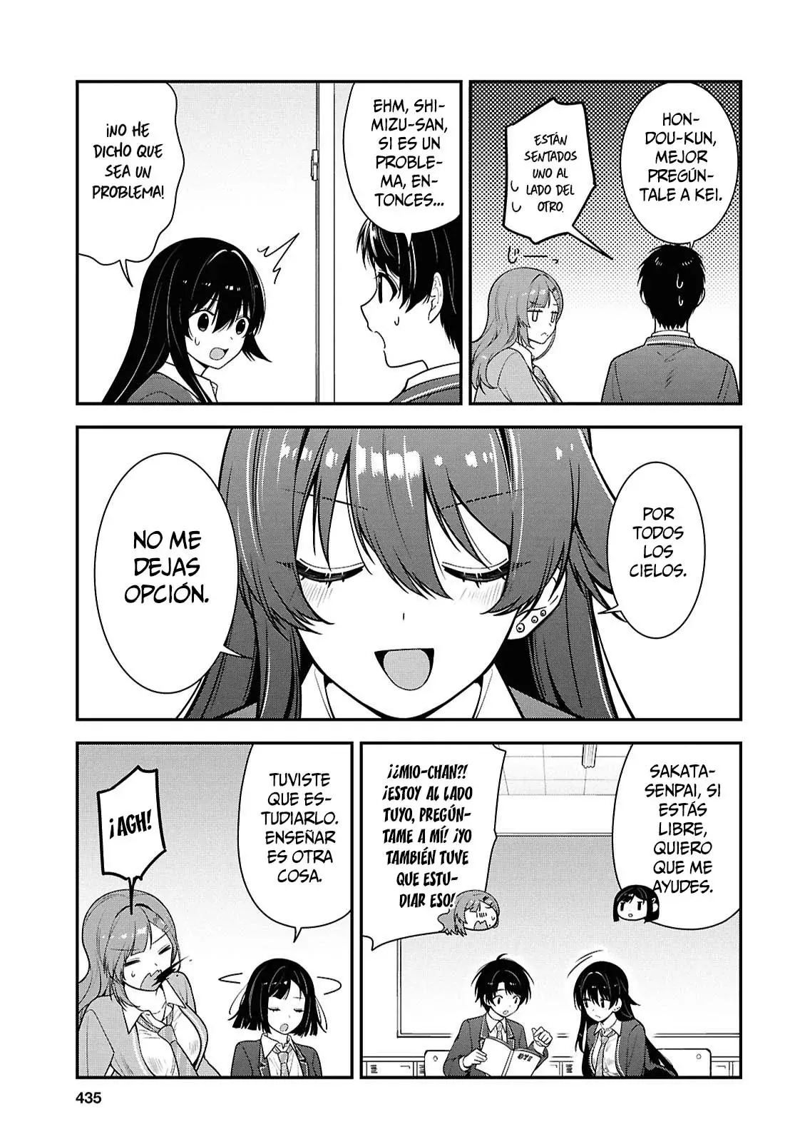 Tonari no Seki no Yankee Shimizu-san ga Kami wo Kuroku Somete Kita Capitulo 12 página 26