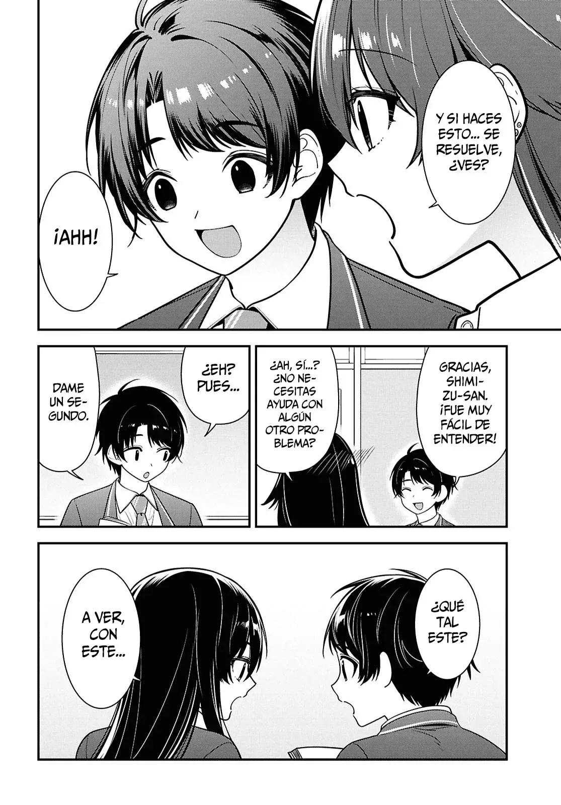 Tonari no Seki no Yankee Shimizu-san ga Kami wo Kuroku Somete Kita Capitulo 12 página 27