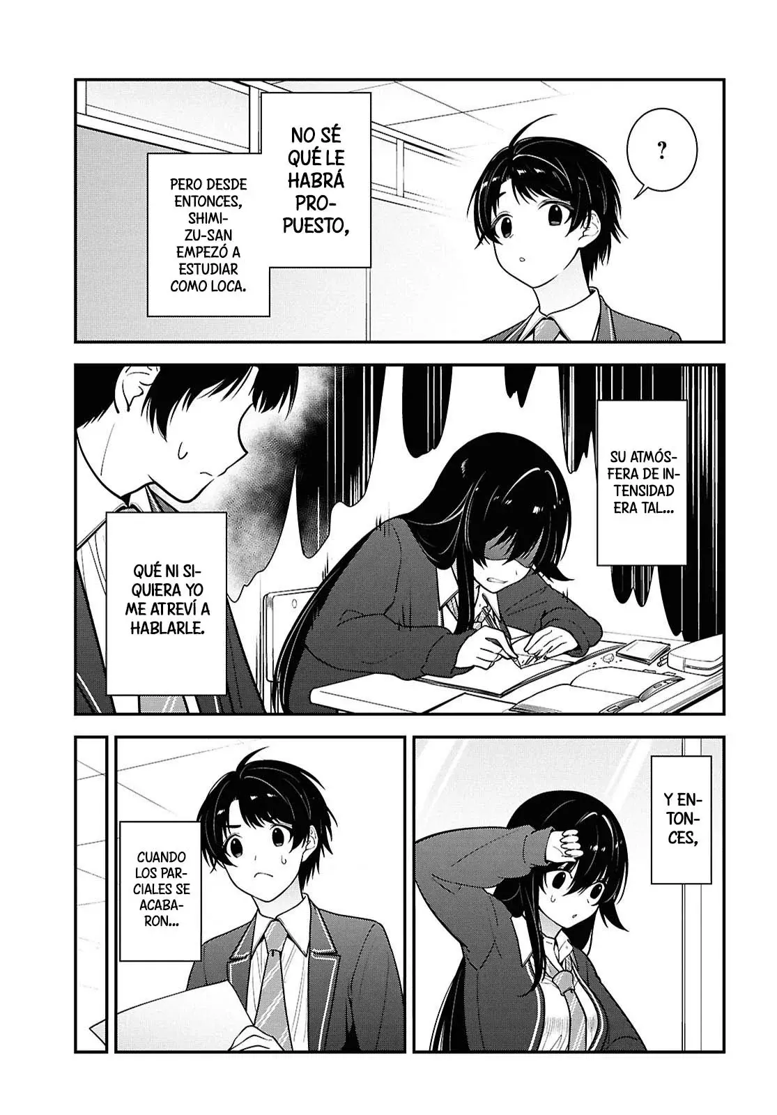 Tonari no Seki no Yankee Shimizu-san ga Kami wo Kuroku Somete Kita Capitulo 12 página 36