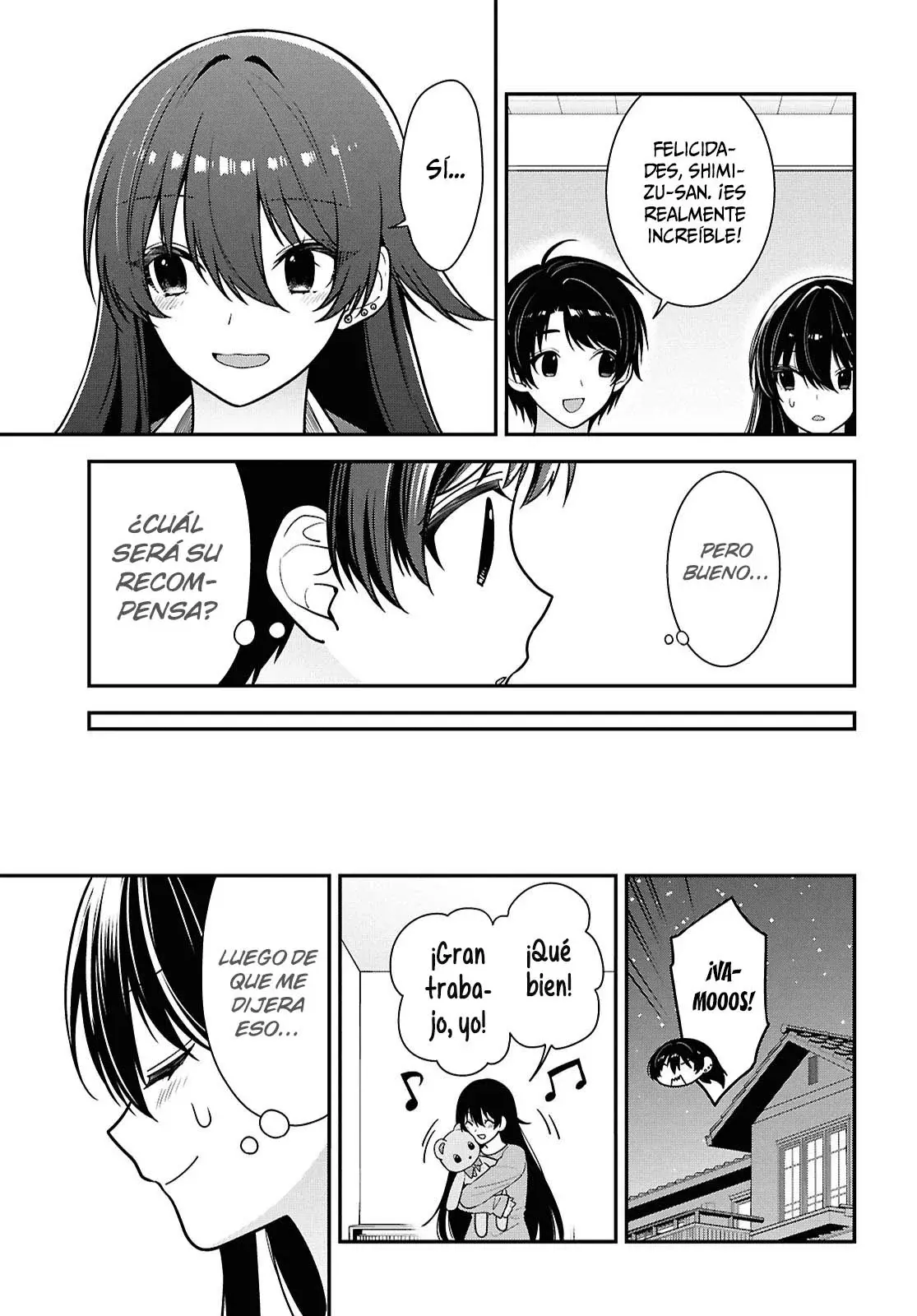 Tonari no Seki no Yankee Shimizu-san ga Kami wo Kuroku Somete Kita Capitulo 12 página 40