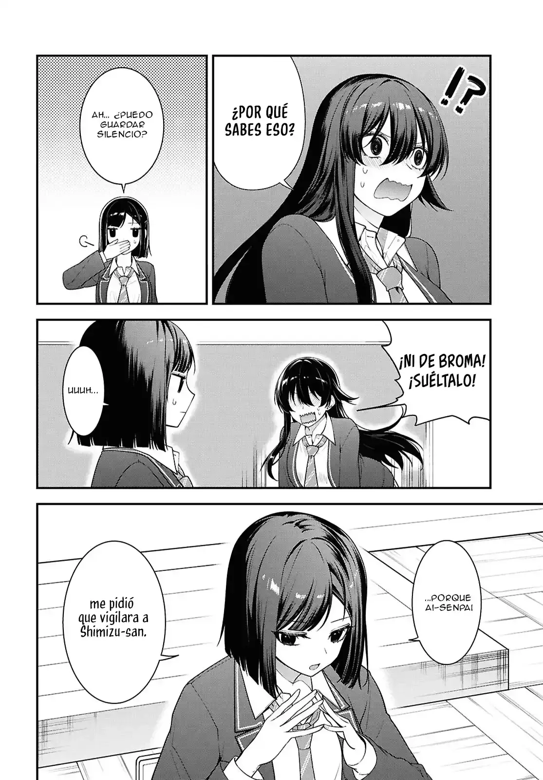 Tonari no Seki no Yankee Shimizu-san ga Kami wo Kuroku Somete Kita Capitulo 13 página 10