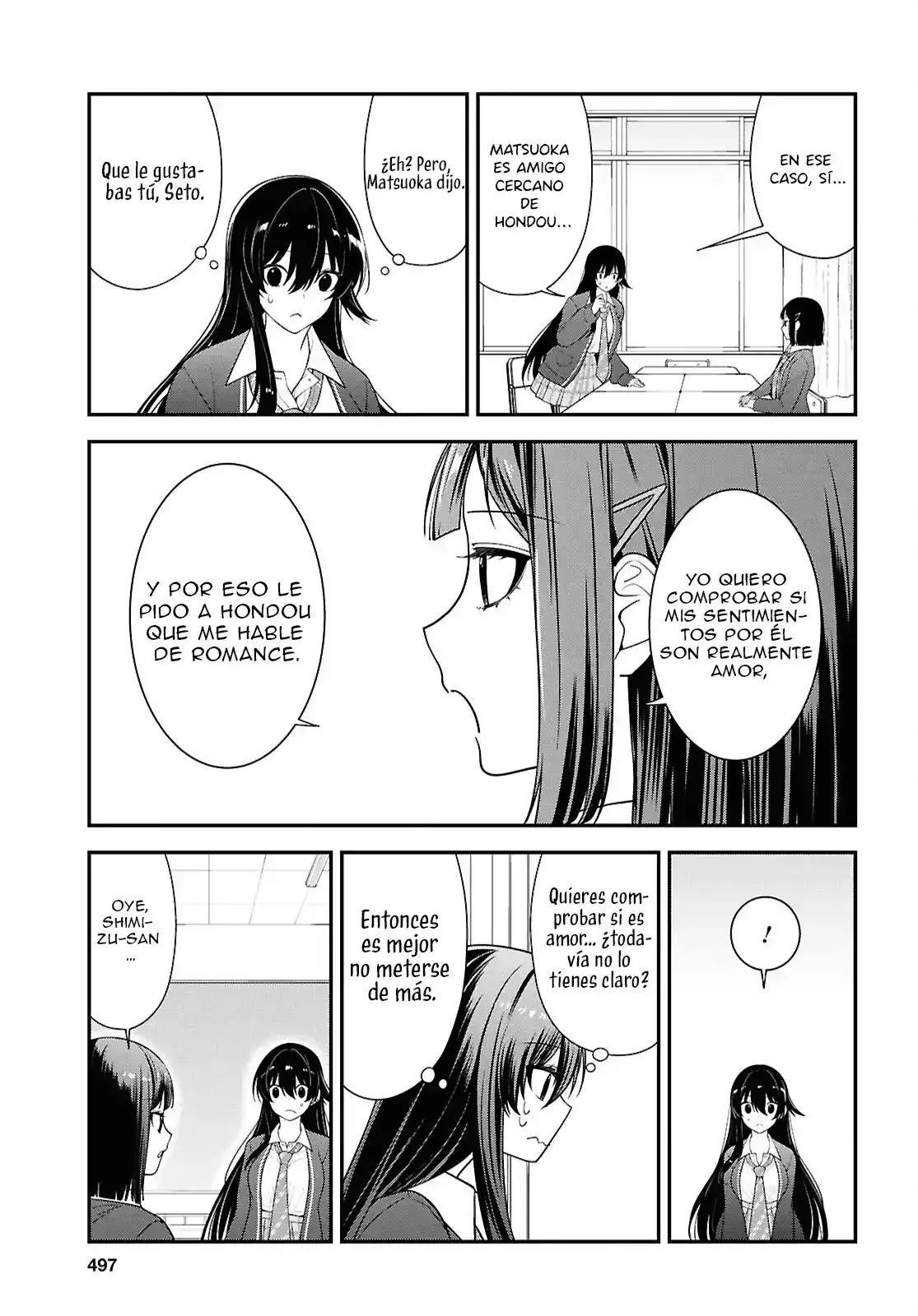Tonari no Seki no Yankee Shimizu-san ga Kami wo Kuroku Somete Kita Capitulo 13 página 13