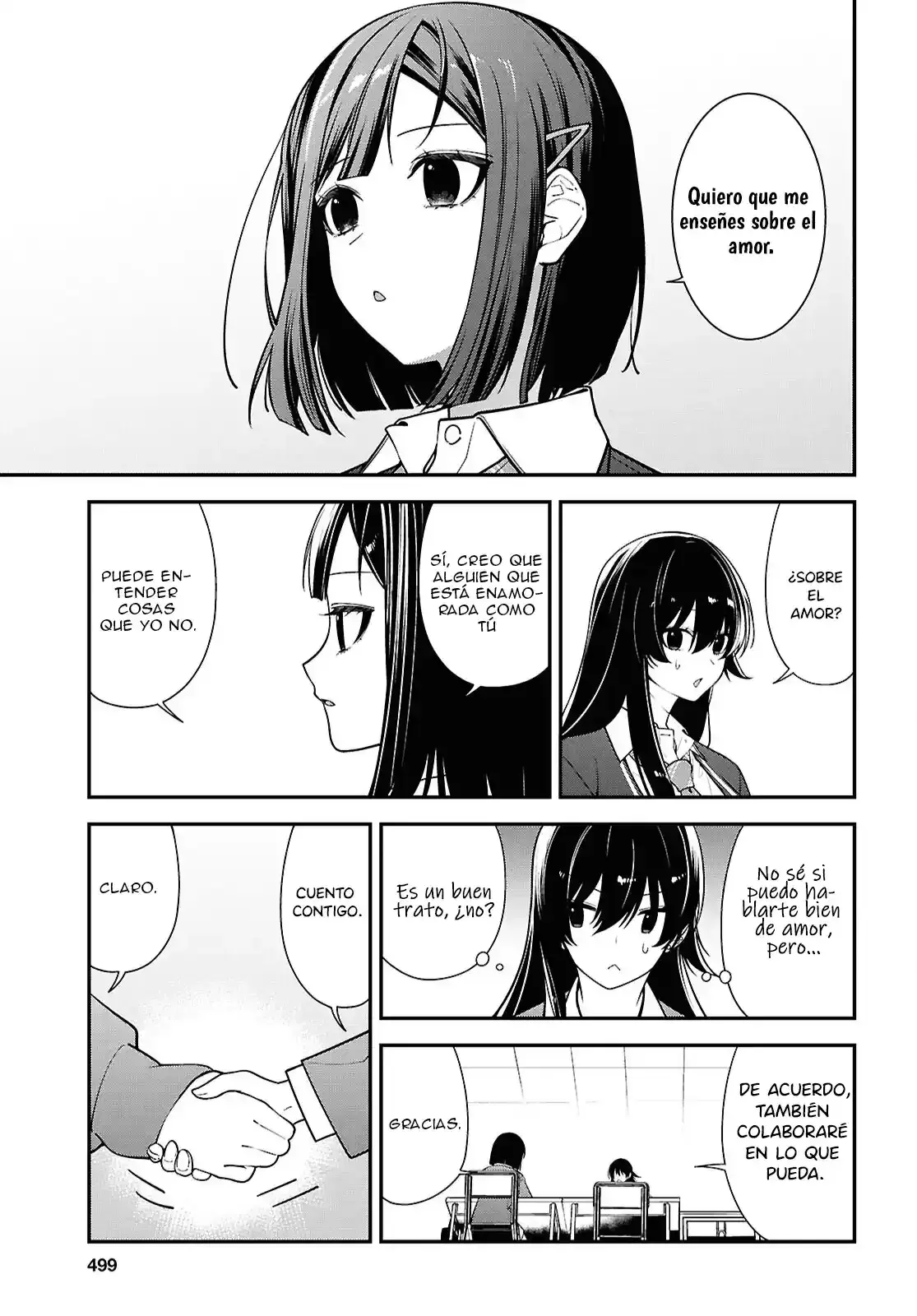 Tonari no Seki no Yankee Shimizu-san ga Kami wo Kuroku Somete Kita Capitulo 13 página 15