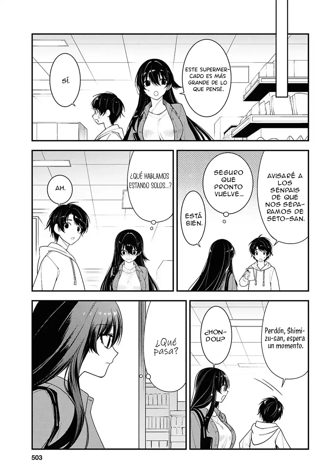 Tonari no Seki no Yankee Shimizu-san ga Kami wo Kuroku Somete Kita Capitulo 13 página 19